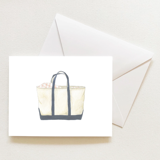 Canvas Tote Sleeved Note Card