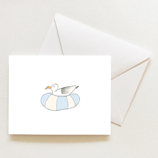 Floating Gull Sleeved Note Card