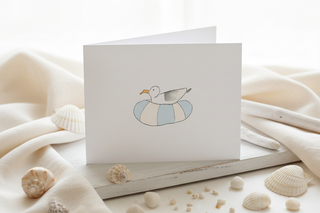 Floating Gull Sleeved Note Card

