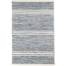 Malta Blue Woven Wool Rug 2.5x8 Runner