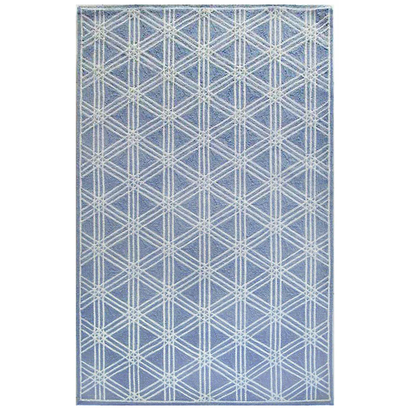 Hex Indoor/Outdoor Area Rug Lt. Blue 24" x 36"