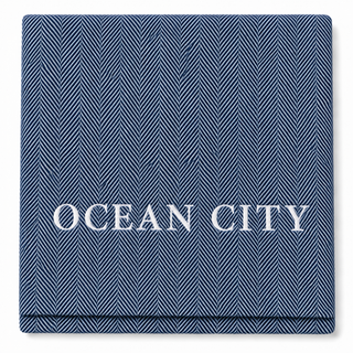 *CUSTOM* Edgartown Throw   Ocean   White Thread
