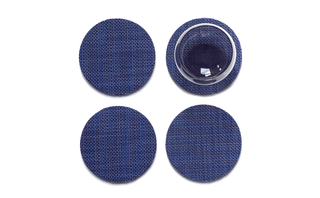 Set of 4   Mini Basketweave Coasters
