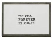 Frame with Easel and Saying IV