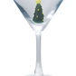 4 oz. Martini Glass with Hand-Blown Holiday Figure VI