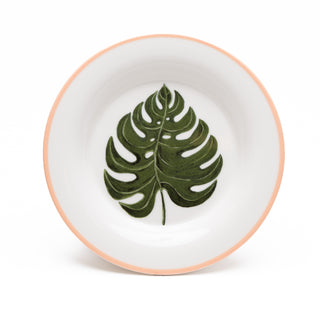 7.5" Round Plate   Tropical Palms
