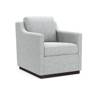 Amador Accent Chair, Swivel Point Fabric, Pool
