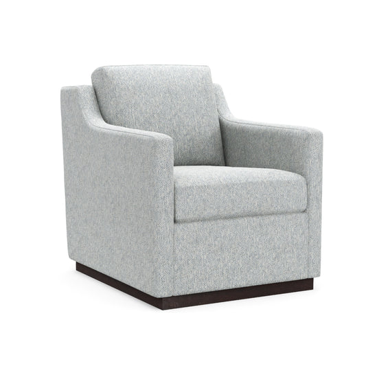 Amador Accent Chair, Swivel Point Fabric, Pool