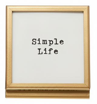 Gold Frame with Easel and Saying I
