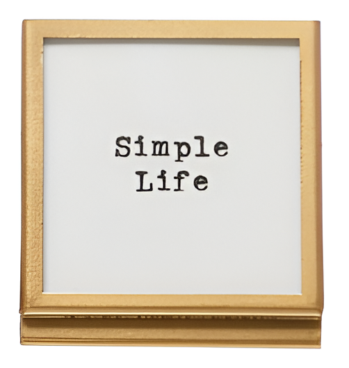 Gold Frame with Easel and Saying I