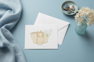 Market Basket Sleeved Note Card
