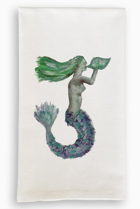 Blue Mermaid Dishtowel