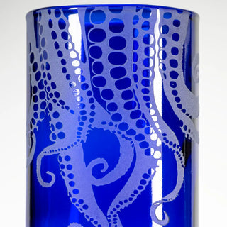 Upcycled Oscar Octopus 12oz Repurposed Tumbler | Set of 4
