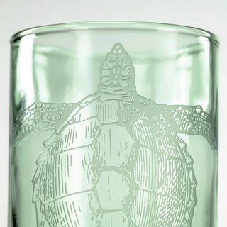 Upcycled Tina Turtle 12oz Repurposed Tumbler | Set of 4
