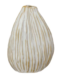 Stoneware Pleated Organic Shaped Vases II