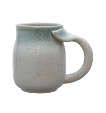 16 oz. Stoneware Mug w/ Whale Tail Handle