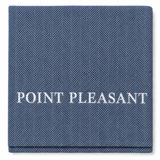 *CUSTOM* Edgartown Throw   Ocean   White Thread
