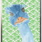 Watercolor Emu on Geometric Background - Online Only