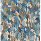 Deer Leap Blue Hand Hooked Wool Rug 2x3