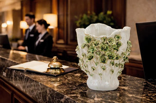 Handmade Thai Ceramic Floral Vase
