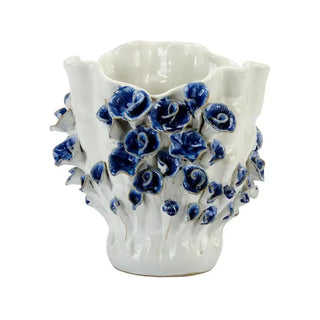 Handmade Thai Ceramic Floral Vase
