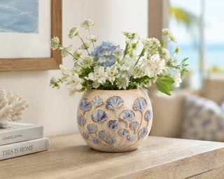 Handmade Thai Botanical Ceramic Vase
