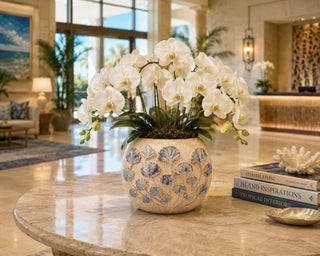 Handmade Thai Botanical Ceramic Vase
