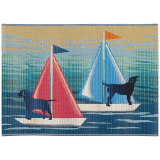 See Spot Sail   Blue   24" x 34.5"

