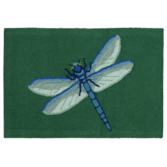 GARDEN DRAGONFLY GREEN	24"X36"