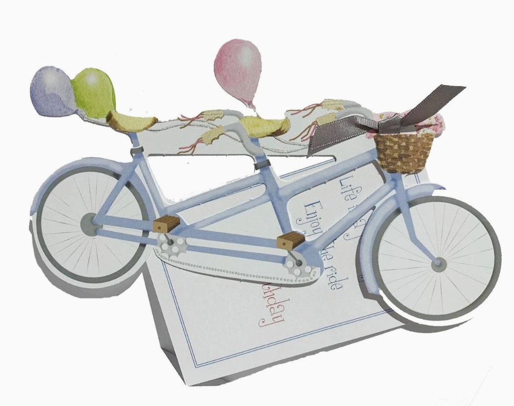 Bicycle Built for Two with Glitter