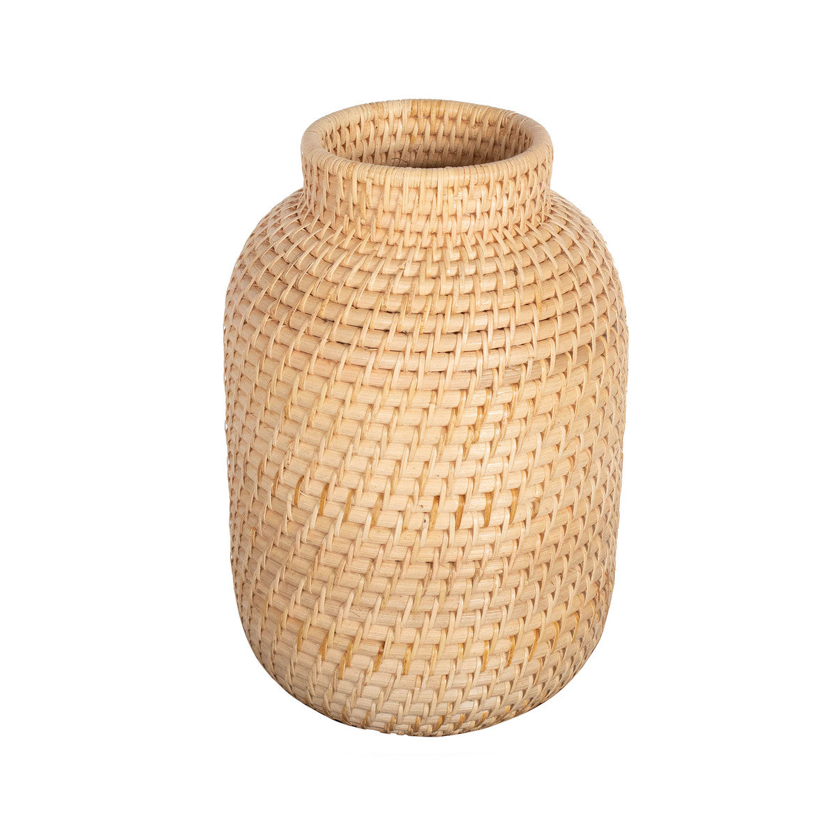 Rattan Cylindrial Vase