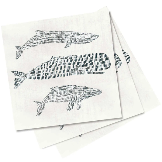 Whales Paper Napkins Pack of 20