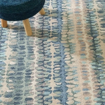 Paint Chip Blue Wool 2x3