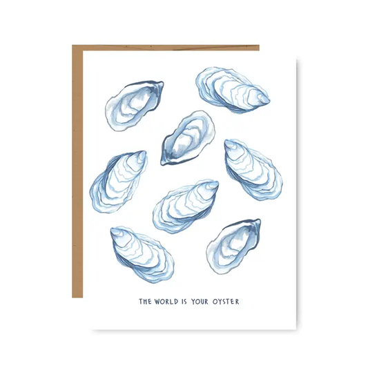 Oyster Coastal Greeting Card