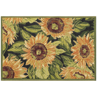 Esencia Sunflowers Indoor/Outdoor Mat Black
