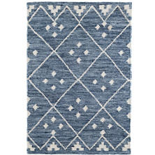 Kota Indigo Woven Wool Rug 2x3