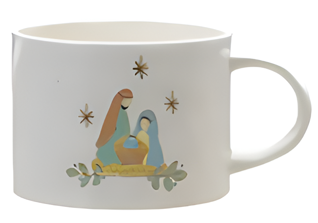 14 oz. Stoneware Mug with Gold Electroplating II