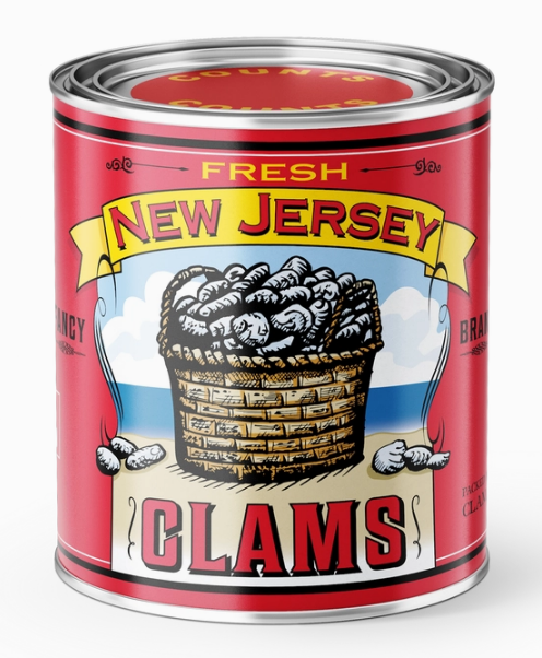 Vintage New Jersey Clams Style Candle