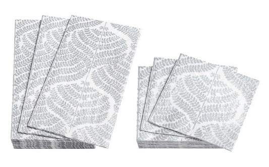 Flora Silver Napkin Guest Towel