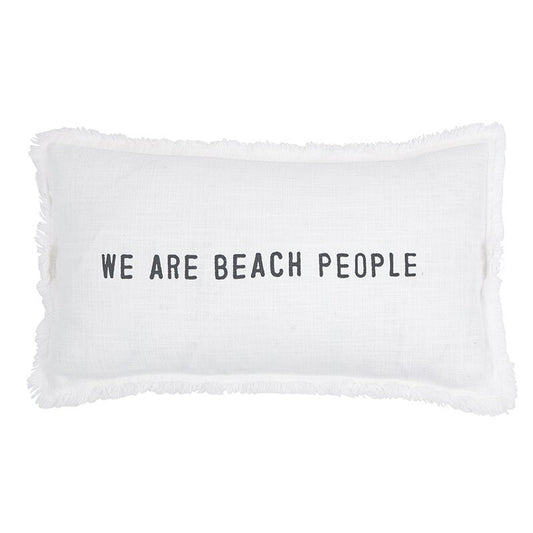 Face To Face Rectangle Sofa Pillow - We Are Beach People