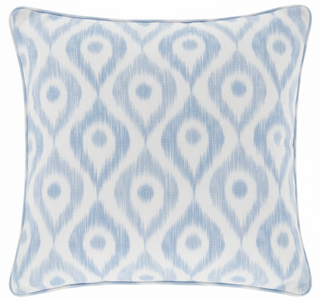Indie Blue Indoor/Outdoor Decorative 22" Square Pillow
