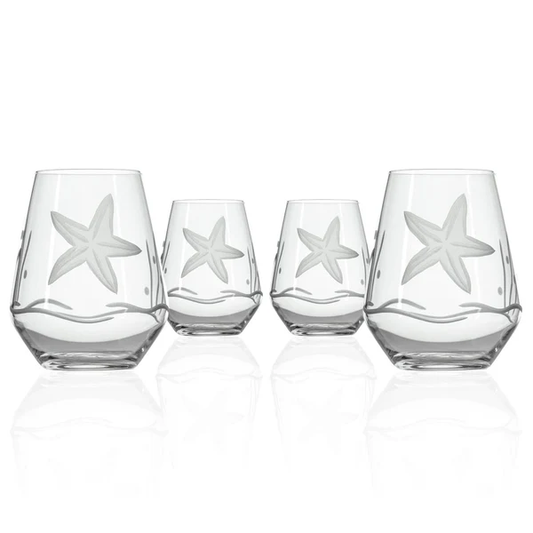 Starfish 18oz Stemless Wine Tumbler Glass