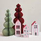 Paper Folding Honeycomb Tree, Red