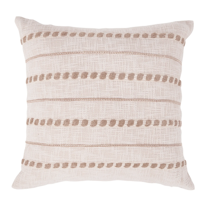 Levi Ivory/Natural 22" x 22" Pillow