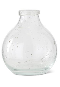 TEXTURED HANDBLOWN GLASS BOTTLE - Medium