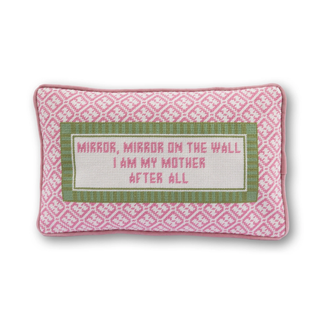 Mirror Mirror Needlepoint Pillow

