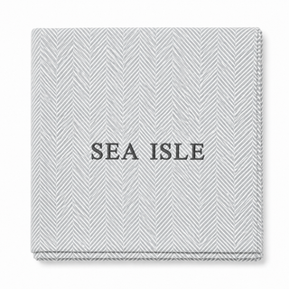 *CUSTOM* Edgartown Throw   Pewter   Dark Grey Thread
