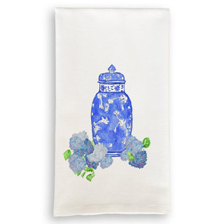 Hydrangea Jar Dishtowel
