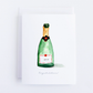 Champagne Congratulations Note Card (Single Card)