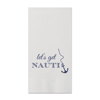 Let's Get Nauti Paper Guest Towels   Pack of 20
